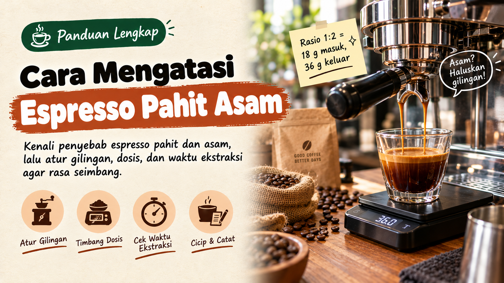 Espresso Pahit Asam: Penyebab & Cara Mengatasinya