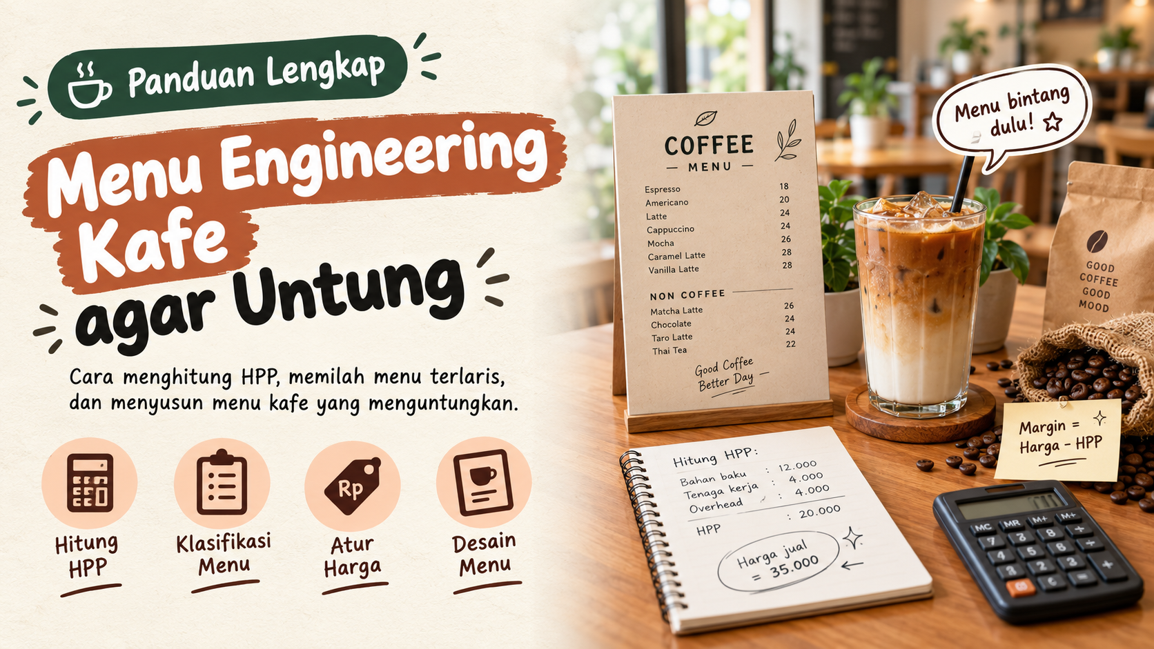 Menu Engineering Kafe: Cara Atur Menu agar Untung
