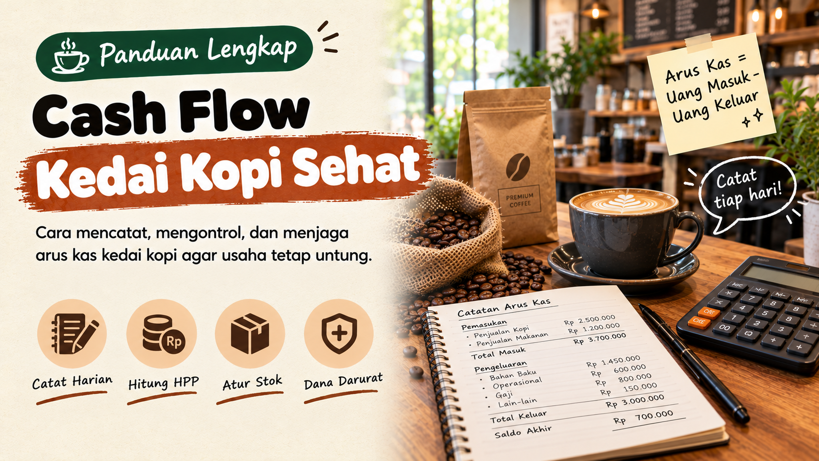 Cash Flow Kedai Kopi: Cara Mengelolanya agar Sehat