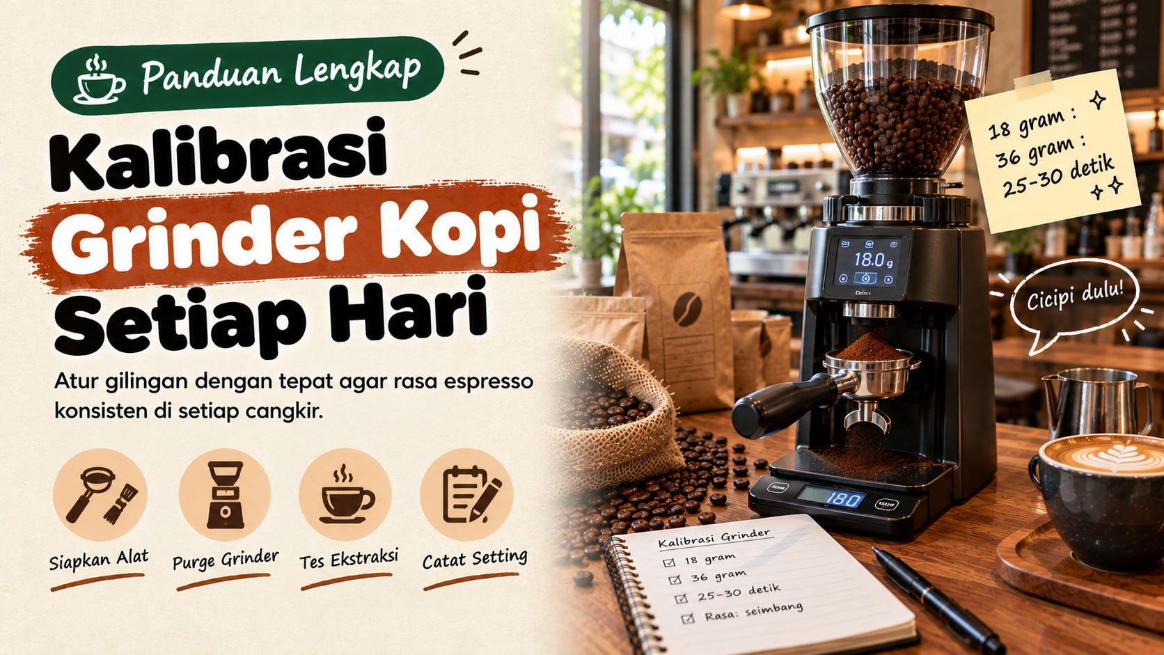 Kalibrasi Grinder Kopi: Panduan Harian untuk Barista