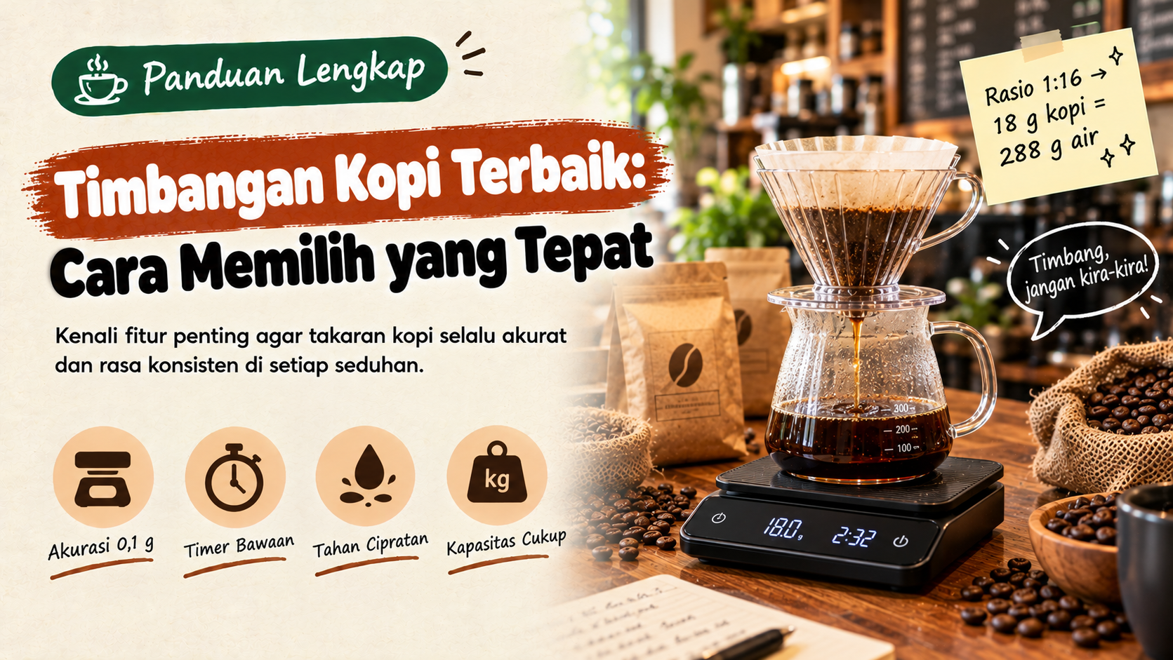 Timbangan Kopi Terbaik: Cara Memilih yang Tepat