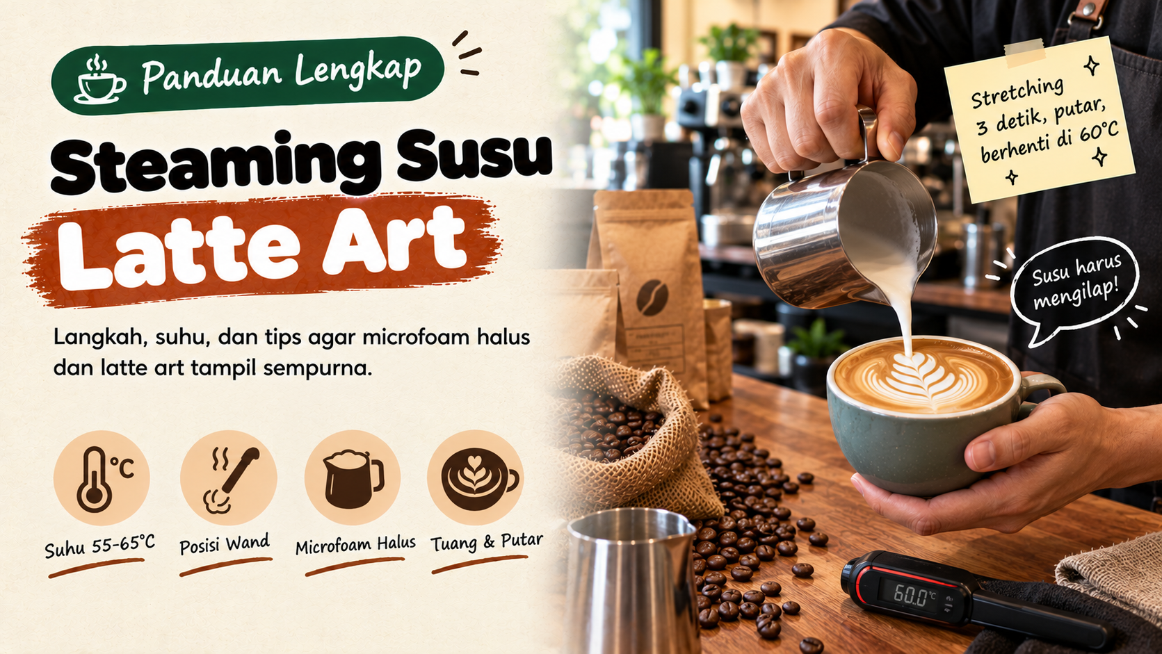 Steaming Susu Latte Art: Panduan Lengkap untuk Barista