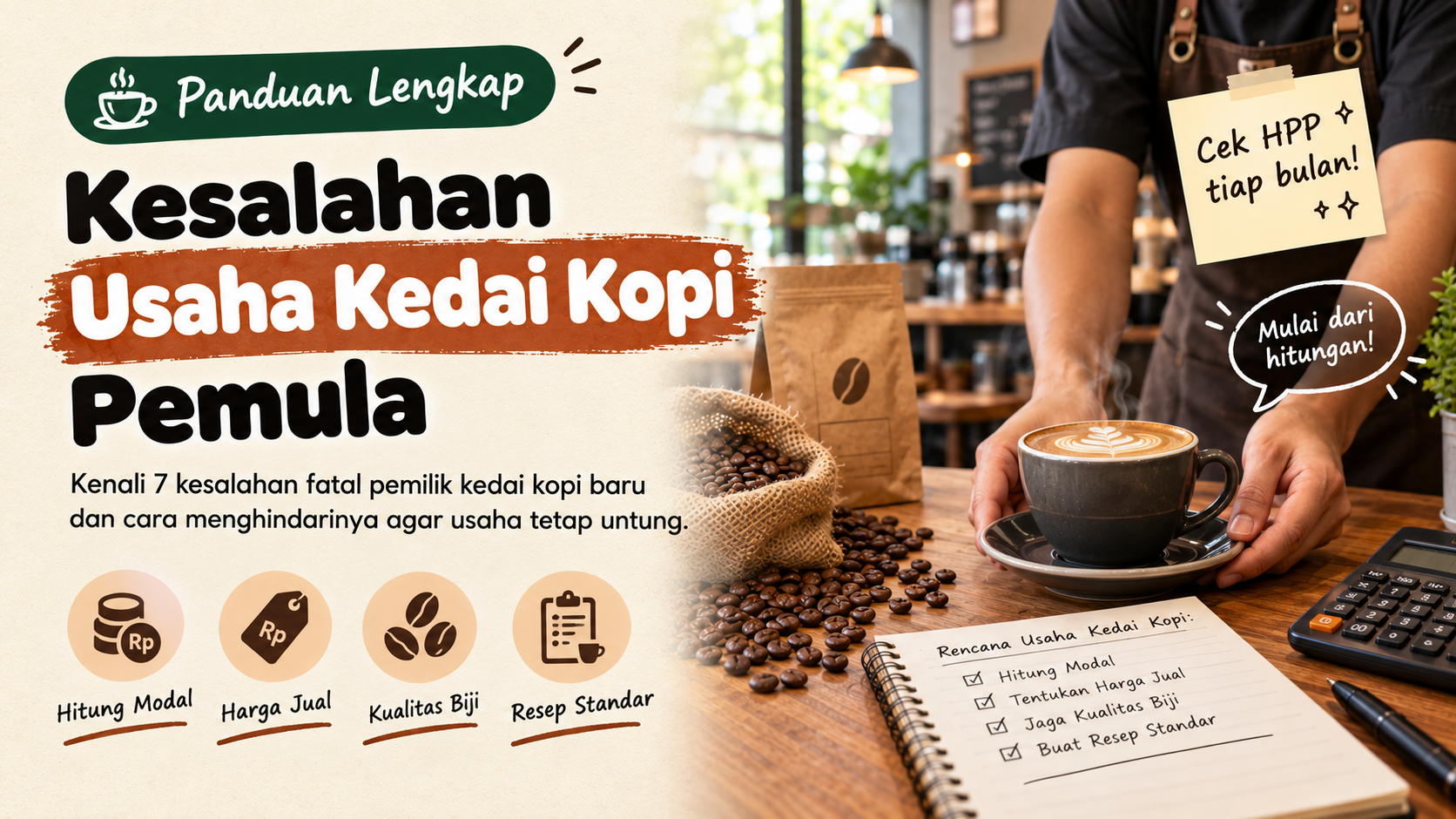 Kesalahan Usaha Kedai Kopi yang Sering Dilakukan Pemula