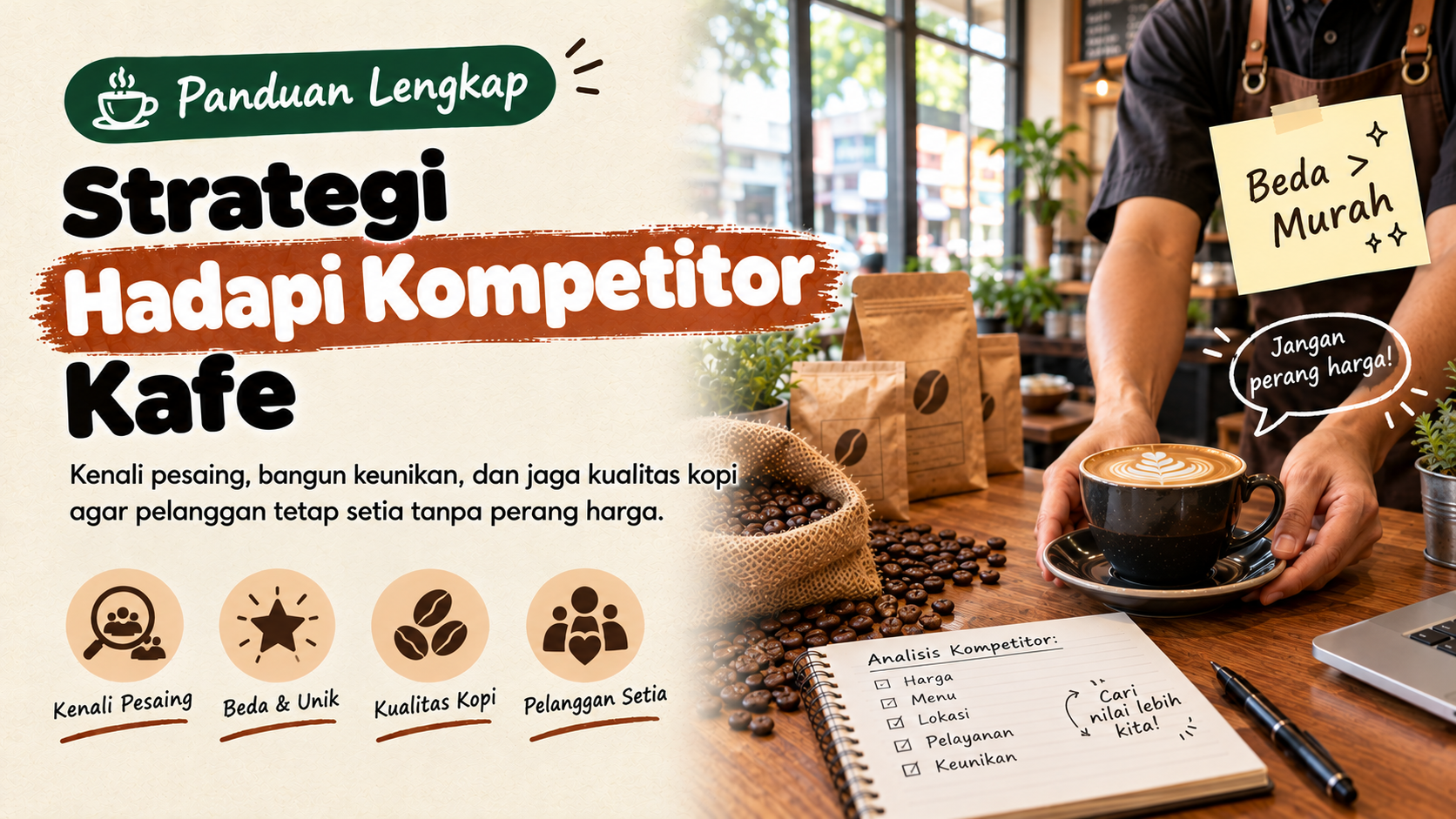 Strategi Hadapi Kompetitor Kafe: 7 Langkah Praktis